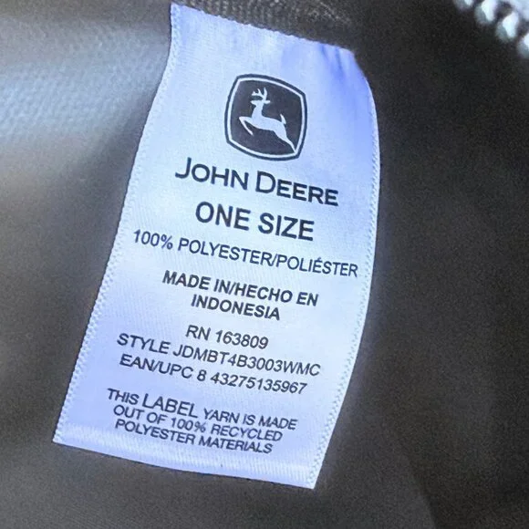 John Deere Large Duffel Travel Bag LOGO Black Never Used Excellent Condition - Picture 11 of 11